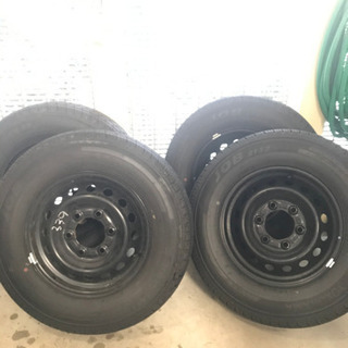 沖縄　NV350キャラバン　新車取り外し品　195/80R15 純正スチールホイール4本セット