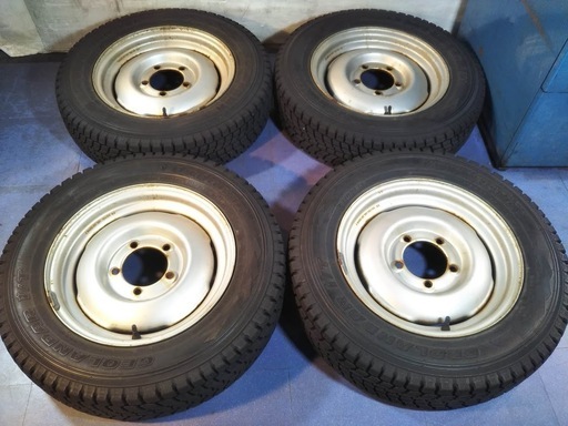 【ご成約済み】ジムニー専用 人気の TOPY 鉄ホイール ジムニー 16インチ 冬タイヤ付き【富山市/手渡しもOK】TOPY ホイール 175/80R16（2008ｙ）転がし用に トピー スチールホイール