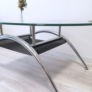 お話中【無料】【美品】ガラステーブルの画像