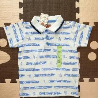 新品 マザウェイズ 104cm ポロシャツ 半袖Tシャツ 電車柄
