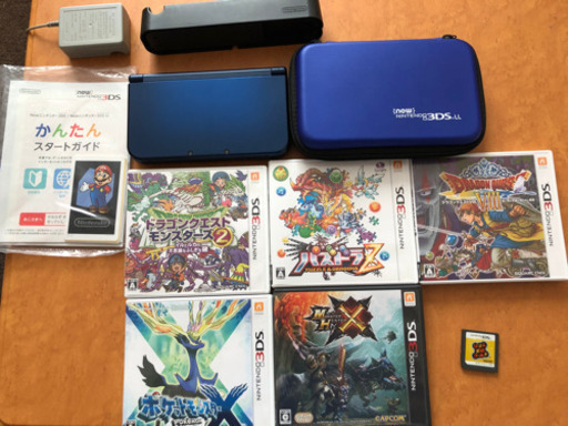 【状態良】ニンテンドーnew3DSLL メタリックブルー ソフト6本