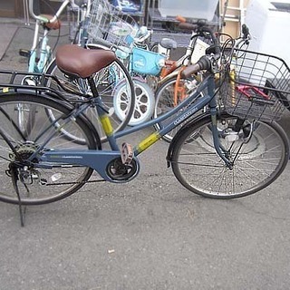 自転車 26インチ CLASSTATION 6段切替 ライト かご 荷台付 シティーサイクル ママチャリ 札幌市 白石区 東札幌