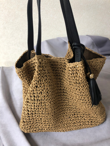 未使用新品　夏物カゴバッグ　大きいサイズ