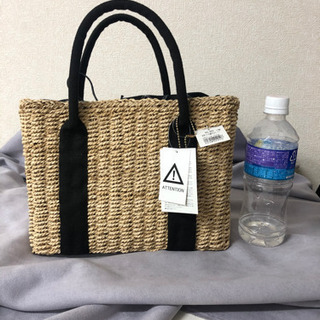 未使用品　ペーパー素材巾着ハンドバッグ