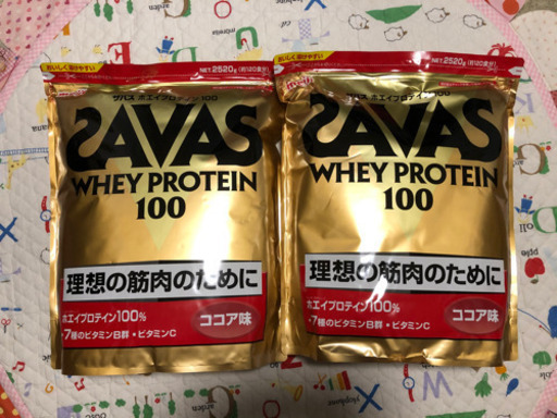 SAVAS ホエイプロテイン100  ココア味 2520g×2袋