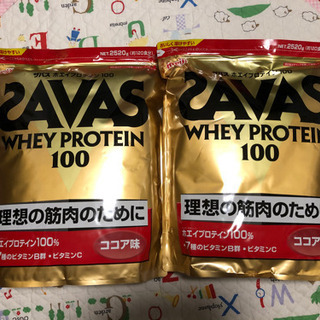 SAVAS ホエイプロテイン100  ココア味 2520g×2袋