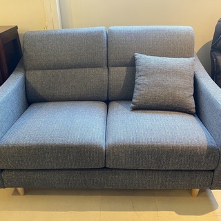 ニトリ ソファー 2P 2人掛け グレー クッション付き 中古品