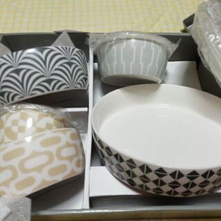 レンジパック　陶器５p  新品未使用★の画像
