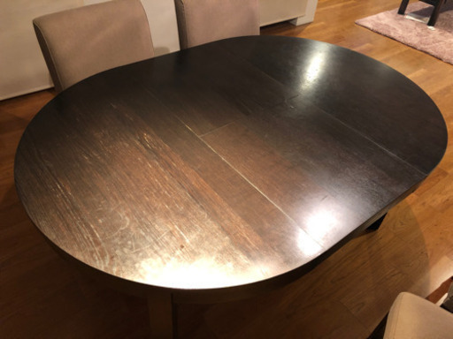 【値下げ】IKEAの伸長式ダイニングテーブル