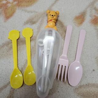  ★他のお品と3点900円 プーさん お箸 オマケ付き