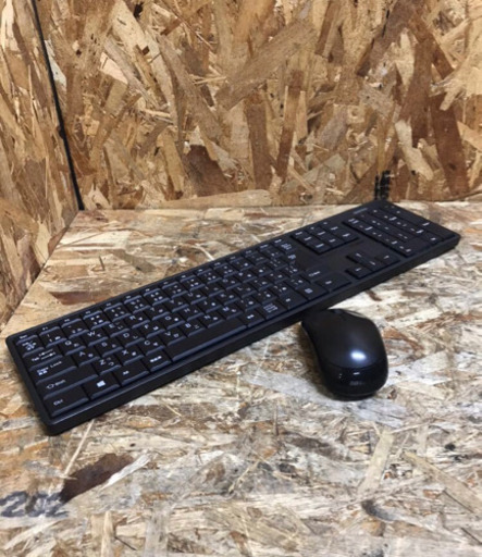 (4647-0）iBUFFALO 無線（2.4GHｚ）キーボード＆マウスセット ブラック BSKBW10SBK