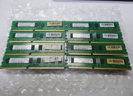 (4489-0) SanMax PCメモリ 4GB 2R×8 PC3-12800U-11-10 8枚 パソコン 周辺機器