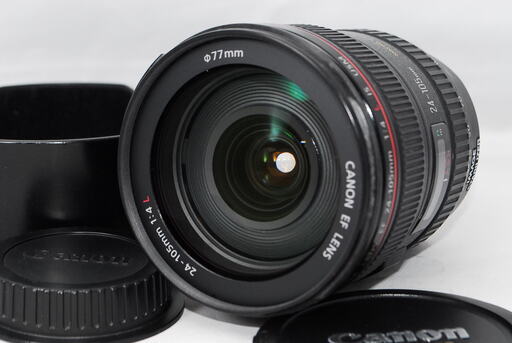 Canon EF 24-105mm F4 L IS USM　キヤノン　キャノン　レンズ　【フード、キャップ付き】