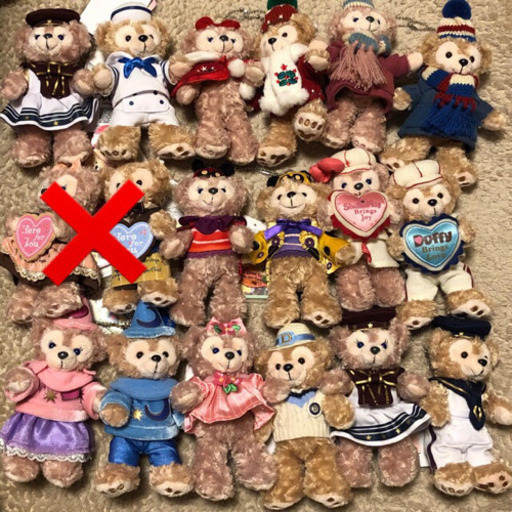 ダッフィー シェリーメイ ぬいぐるみバッジ ディズニー