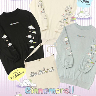 💙水色💙シナモン Cinnamoroll プルオーバー スウェット トレーナーの画像