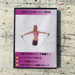 ダイエット、筋トレ用チューブトレーニングDVDセットの画像