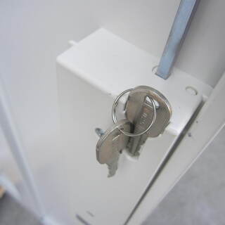 上下書庫セット　両開き/両開き　ホワイト　ナイキ製　CW-0911K　鍵あり
