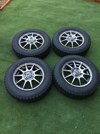 スタッドレスタイヤ　アルミホイール付　13インチ　⭐︎使用期間1ヶ月