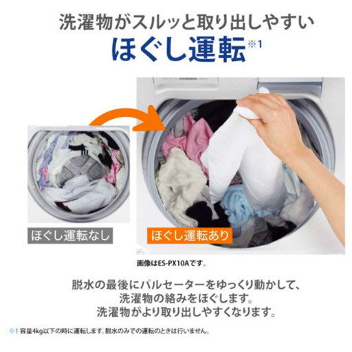 SHARP 全自動洗濯機 ホワイト ES-GE7D-W