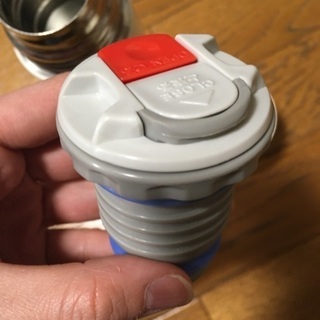 サーモス 真空断熱ケータイマグ Floral Air ホワイト　350mlの画像