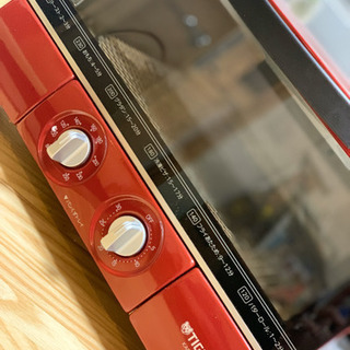 中古【タイガー】14年製「オーブントースター」レッド