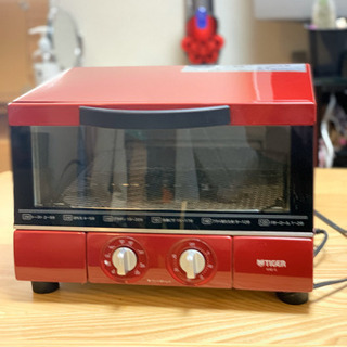 中古【タイガー】14年製「オーブントースター」レッドの画像