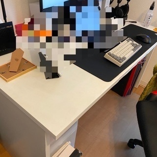 【0円】PCデスク　ホワイトの画像
