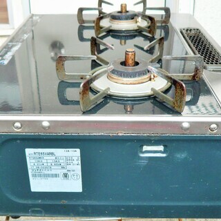 ☆Rinnai リンナイ RTE65VARBL RTS65AWKR-L 都市ガス用ガステーブル◆2017年製・水無し両面焼グリルの画像