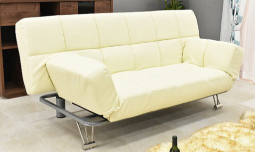 ソファーベット  マークス ホワイト 値引き可能 ベット ソファー シングル セミダブル