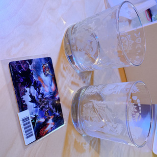 モンスターハンター エポスカードコラボグラス カード付き(非売品) 2個セットの画像