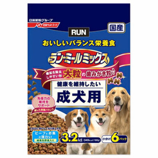 ドッグフード　ランミールミックス　３.２kg 6パックの小分け　...