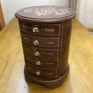 アンティークなアクセサリーケース☆小物入れ☆引き出し5段☆中古品☆