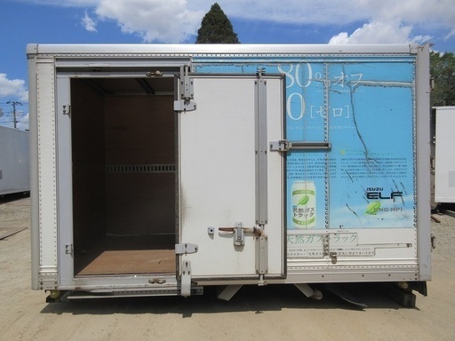 ♪ハBA24♪物置♪コンテナ♪手頃♪スライドドア付♪内装奇麗♪アルミ♪