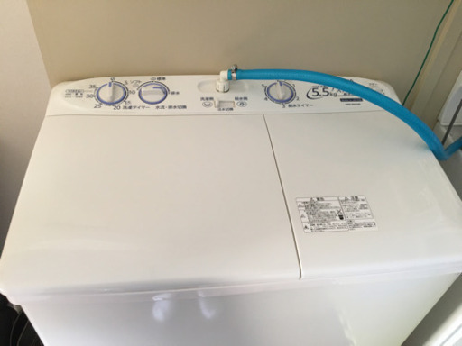 2層式洗濯機¥3000譲ります。→値下げします！2000円