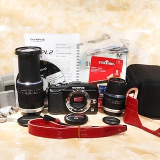 レンズ(ズーム) OLYMPUS ZUIKO DIGITAL 40-150mm f/4-5.6 ☆届いてすぐ使えるSDカード☆オリンパス OLYMPUS E-PL2 ダブル