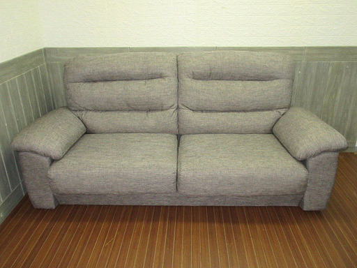 stp-0136　ソファー　3人掛け　グレー　肘掛けあり　3人用　3P　三人掛け　灰　ソファ　リビング　インテリア　ニトリ