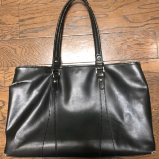0円　大型ショルダーバッグ　黒