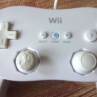 Nintendo Wiiクラシックコントローラー R-005 クラコン 白 ホワイト wiiの画像