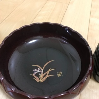 350、菓子鉢 溜ラン「ヒマワリ鉢」AY 91-49松風の画像