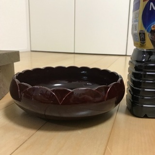 350、菓子鉢 溜ラン「ヒマワリ鉢」AY 91-49松風の画像