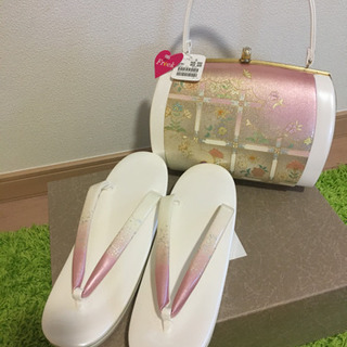 草履　バッグ　新品　LL