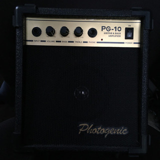 PhotoGenic フォトジェニック　ギターベース兼用アンプ　オーバードライブ付きPG10の画像