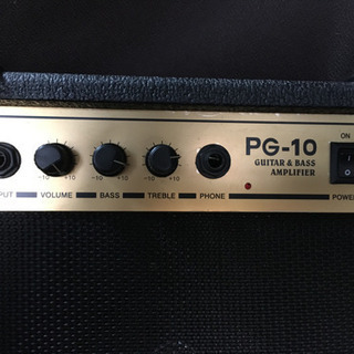 PhotoGenic フォトジェニック　ギターベース兼用アンプ　オーバードライブ付きPG10の画像