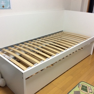 譲ります。IKEA  FLAXA 二段ベッド 引き出しタイプの画像