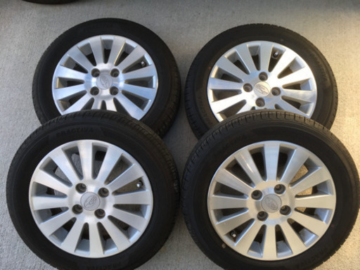 155 65 R14 夏タイヤ(バリ溝)　アルミホイールセット
