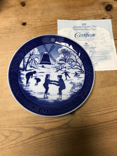 イヤープレート　1989年　ロイヤルコペンハーゲン