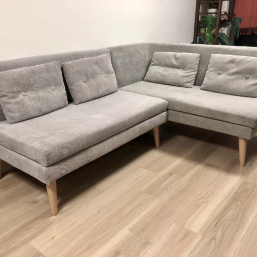 受け渡し予定 決定【美品】コーナーソファ セット グレー