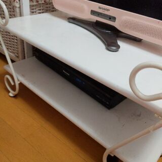 テレビ台　ねこあしねこ足　白　かわいい（テレビ台のみです）