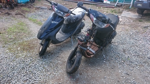 決まりました！honda ホンダ Dio ﾃﾞｨｵ AF34 部品取りと二台セット 書類・鍵あり 山形発 自社陸送あり