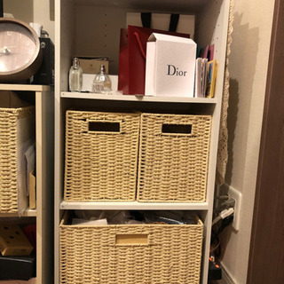 【美品】3段　カラーボックス　ホワイト
